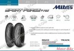 МОТО ГУМА ВЪНШНА 120/70-17 58W TL (F) SPORT FORCE+RS МИТАС-3